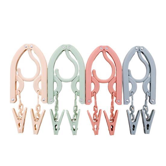 10 шт. Портативная складная вешалка для одежды с 2 прищепками, прочные дорожные брюки, сушилка для одежды, аксессуары для путешествий