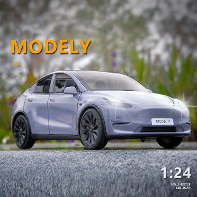 1:24 игрушечных машинок, модель Y, инерционные транспортные средства, литые модели машин, игрушки для мальчиков и девочек от 3 до 12 лет, черные