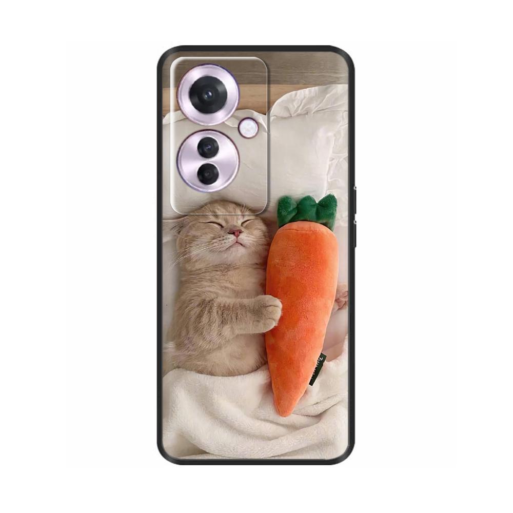 Чехол для OPPO Reno 11F 5G Чехол для Reno 11F Задняя крышка Милые животные Мягкий ТПУ Силиконовый чехол для телефона Для Reno 11 F Reno11f Чехлы