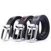 Belt Men'S Belt, Two-Layer Cowhide Zinc Alloy Pin Buckle Casual Men'S Leather Belt