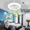 Smart Ceiling Fan With Light And Silent 30W E27 Converter Base Electric Fans Lamp With Remote Control For Bedroom Living Room