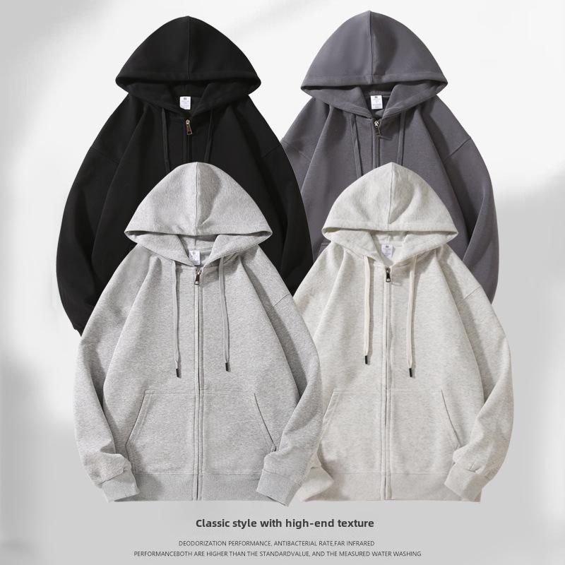 Jacket Men's Spring and Autumn Fashion Trend Hooded Sweater Men's Loose Casual Teen Cardigan Sports Jacket