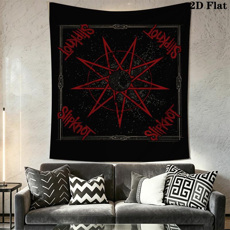 Dark Metal Tapestry Slipknot'S Mystic Design Tapestry Background Cloth Wallmounted Wall Covering Decoration Home Decor Wall Decoration
