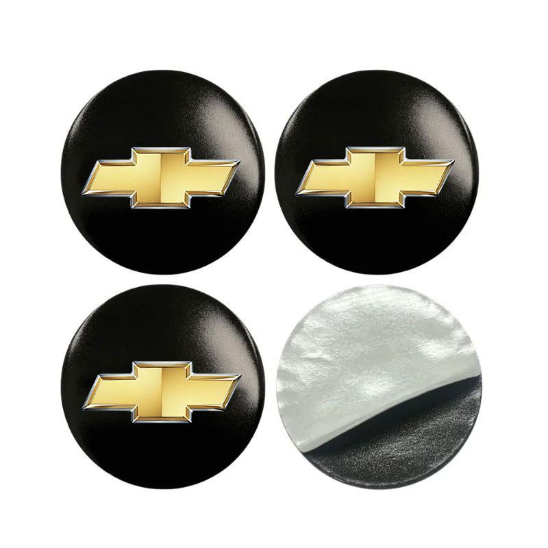 AABHE1 Car Wheel Center Hub Cap Badge Emblem Decal Wheel Sticker For Chevrolet Cruze Spark Captiva Suburban Camaro Malibu Silverado
