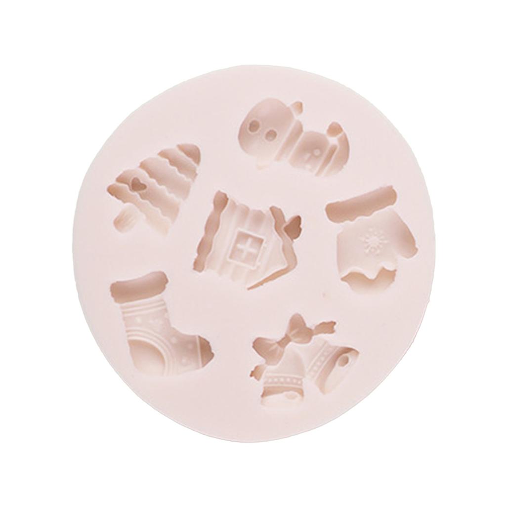 Рождественский Санта силиконовые формы для выпечки инструменты для украшения тортов помадкой формы для изготовления шоколадных конфет свечей мыла