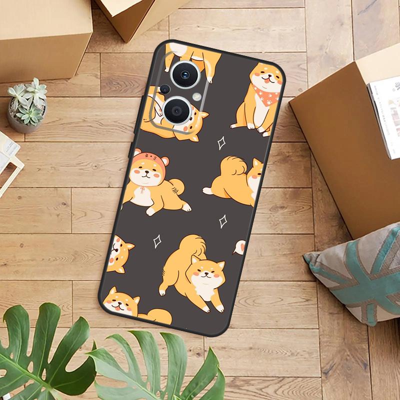 Чехол с животным Сиба-ину для OPPO Reno 14F 13F 12F 10 11 12 13 14 Pro 7 8 Lite OPPO Find X9 X8 X6 X5 Pro
