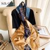 High-quality Luxurious Silk Scarves Headband Scarfs Neck Scarf For Women Chain Silk Scarf Women's Decorative Shawl
