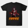 Мужская черная футболка с принтом Carrie, печать на трансферной бумаге без вырезания, хлопковая футболка