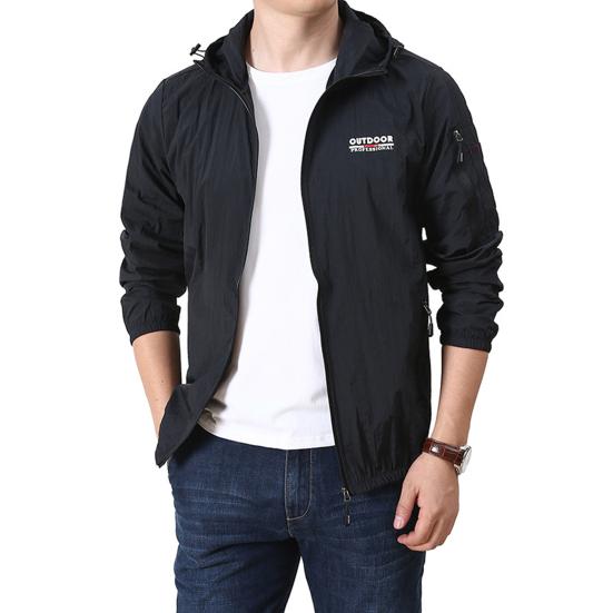 Унисекс солнцезащитная куртка с капюшоном, длинная тонкая быстросохнущая спортивная куртка с рукавами на открытом воздухе, однотонная солнцезащитная верхняя одежда с карманами