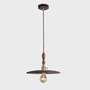 Nordic Style Black Walnut Retro Brass Chandelier for Restaurant or Bar