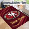 Custom Text Printed Rug San Francisco 49ers Non Slip Floor Carpet For Home Room Decor