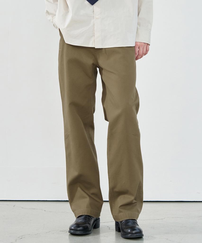 DRAW FIT Washed Officer Chino Pants [D.Beige]