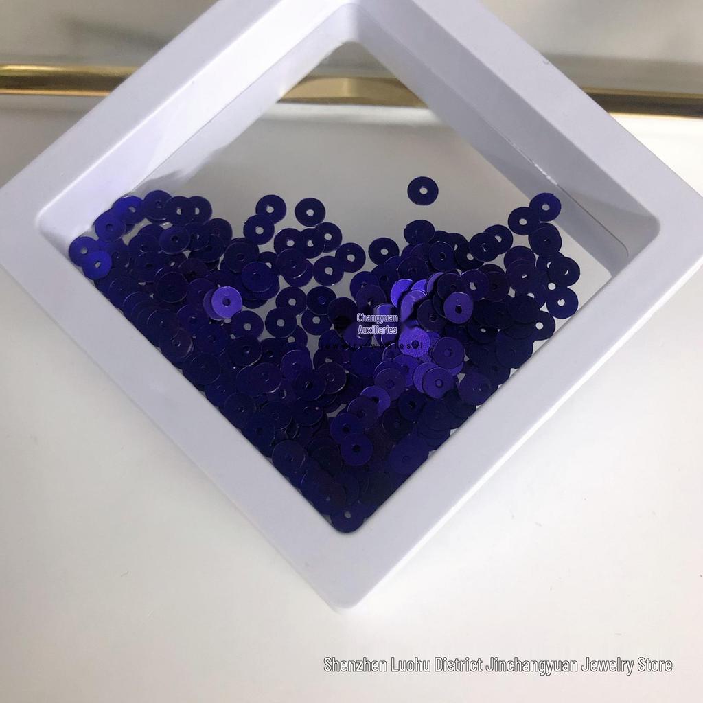 Цветные пайетки 4 мм с центральным отверстием для DIY поделок и аксессуаров для одежды