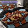 Manchester Emblem Three-piece set (1 * duvet cover + 2 * pillowcase, without core) 2D Flat Bedding set Duvet cover and pillowcase