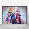 Eeveelutions Decorative Painting Cute Eevee and With Floral Elements High  Quality Wall Art for Home Decor Classic