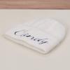Autumn and winter new fashion rabbit fur blended warm and comfortable knitted hat outdoor travel letter embroidery ear protection wool hat