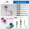 HEIGHTEN 55-60mm Adjustable Reel Handle with New V2.0 24.5mm Knob for Daiwa & Shimano Spinning Reels - Engine Series (Gunmetal)