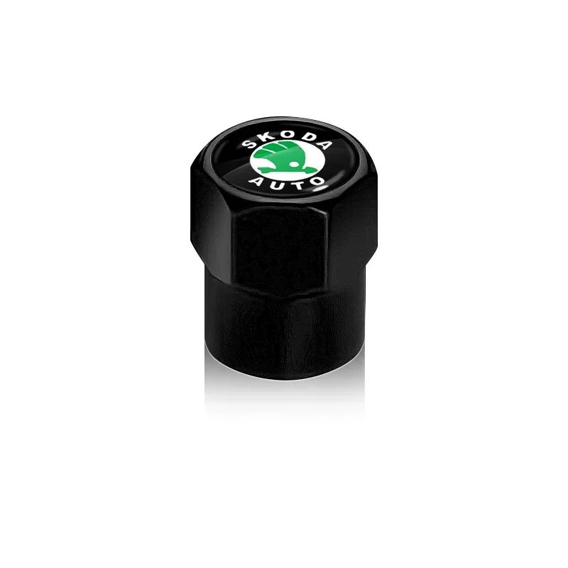 2025 Hot 4pc Car Tire Valve Cover Hexagonal Cap Air Dustproof For Skoda Octavia MK2 MK1 2 3 A5 A7 A8 Karoq Fabia Superb Rapid Ka