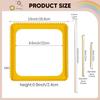 Metal Square Weaving Loom Tool Yarn Weave Plate with Crochet Hook and Kit,DIY Craft
