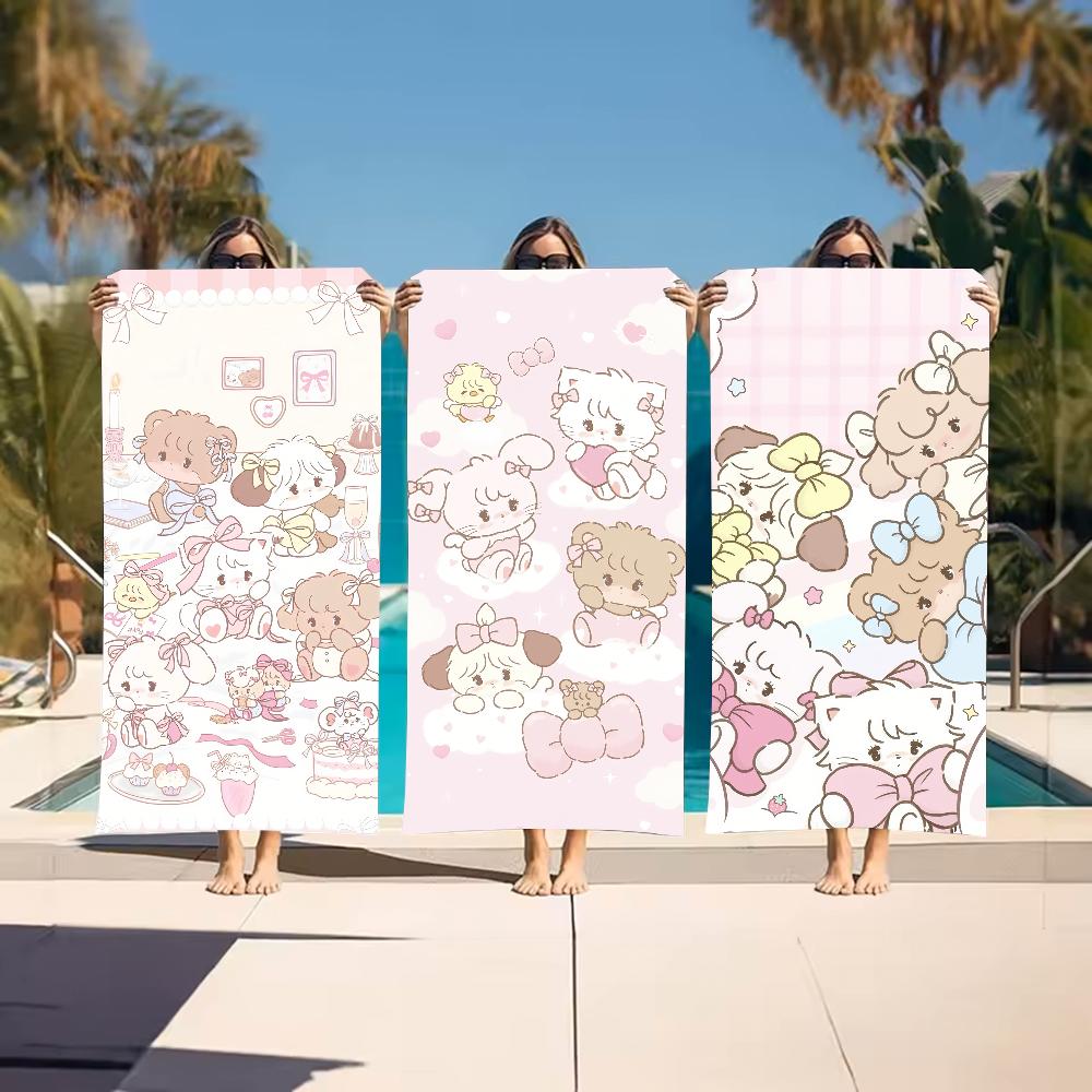Cartoon Cute M-Mikko Towel For Swim Yoga Gym Quick Drying Soft and skin-friendly Beach Towels All-Season