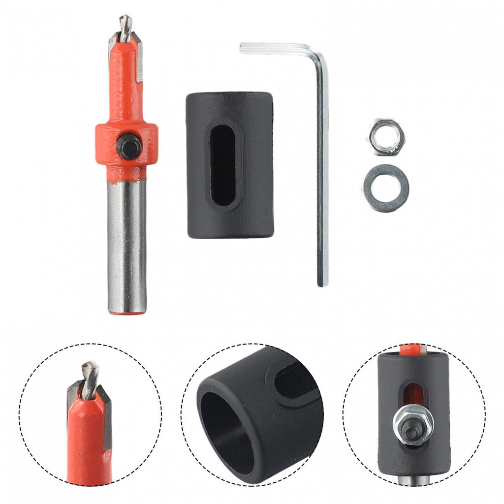 1 шт./1 комплект Стопор для сверла Черный Для деревообработки Сверление