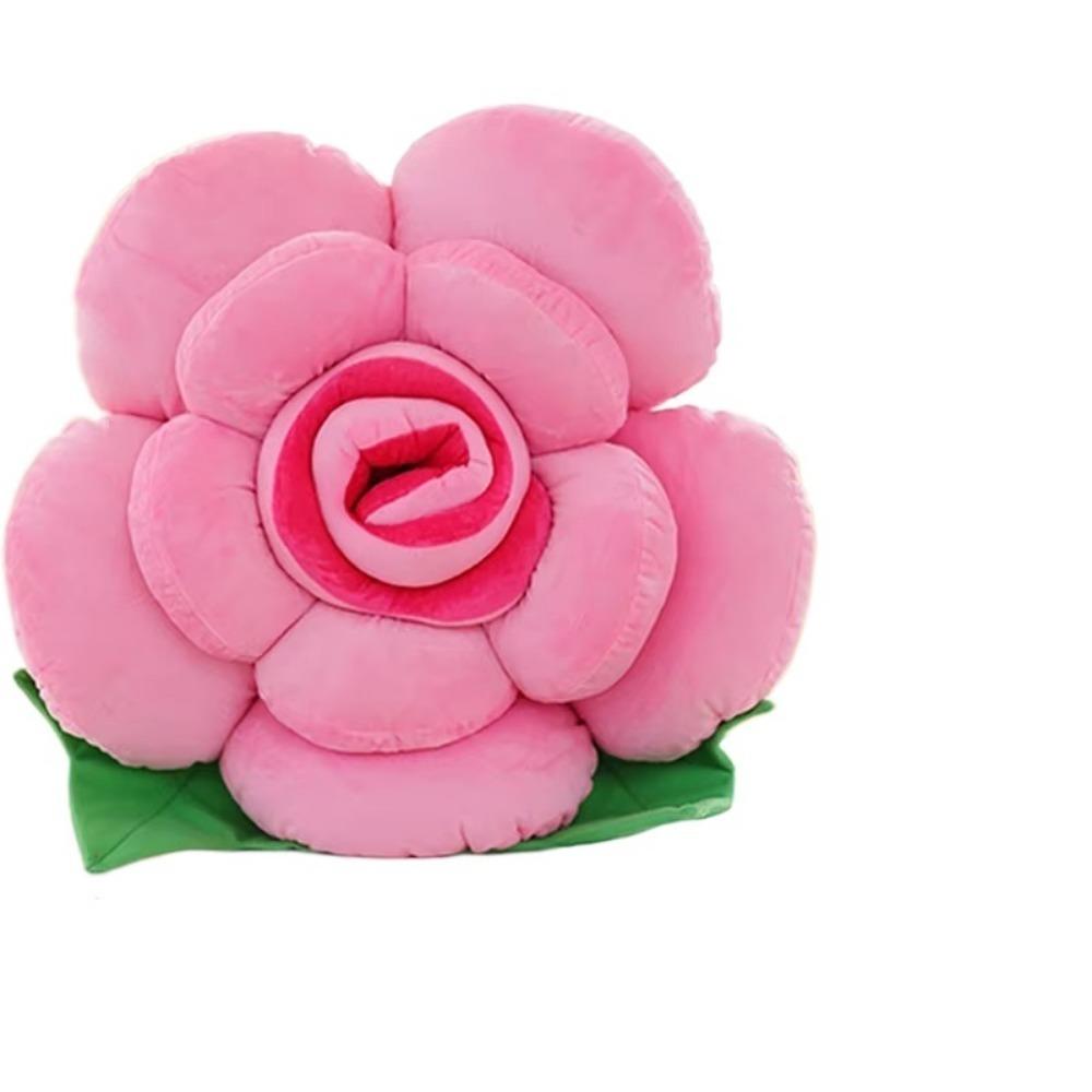 Simulated Rose Shaped Pillow Large Car Interior Cushion New Sofa Flower Cushion Home Decor