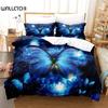 3D Printed Magic Butterfly Pattern Bedding Sets Exquisite Bed Supplies Set Duvet Cover Bed Comforter Set Luxury Birthday Gift