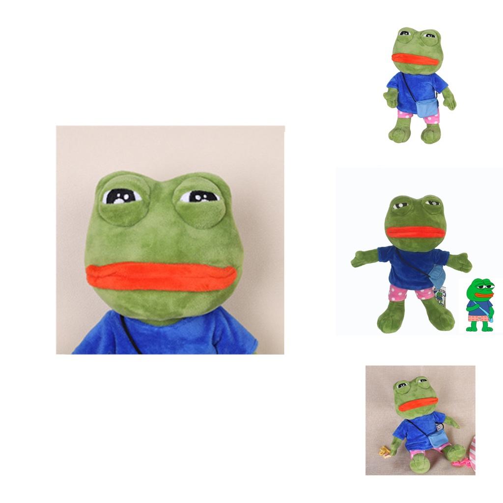 Comfortably Cuddly Sad Frog Plush Toy Stuffed Animal Doll
