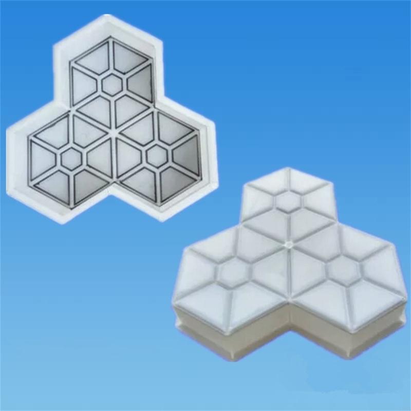 Формы для дорожек Кленовые листья Бетон Вручную Пластиковые формы для ступеней Мощение для тротуаров Дворов Квадратное украшение