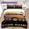 Постельное белье с индивидуальным именем THE ROOKIE (ТЕЛЕШОУ), Комплект с одеялом, Пододеяльник, Наволочка, Домашний подарок на день рождения(1 пододеяльник + 2 наволочки, без наполнителя)_xia