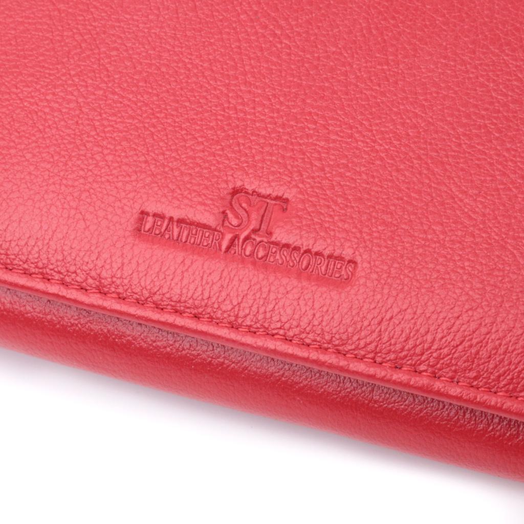 Classic Women's Wallet Made of Genuine Leather ST Leather 22675 Red