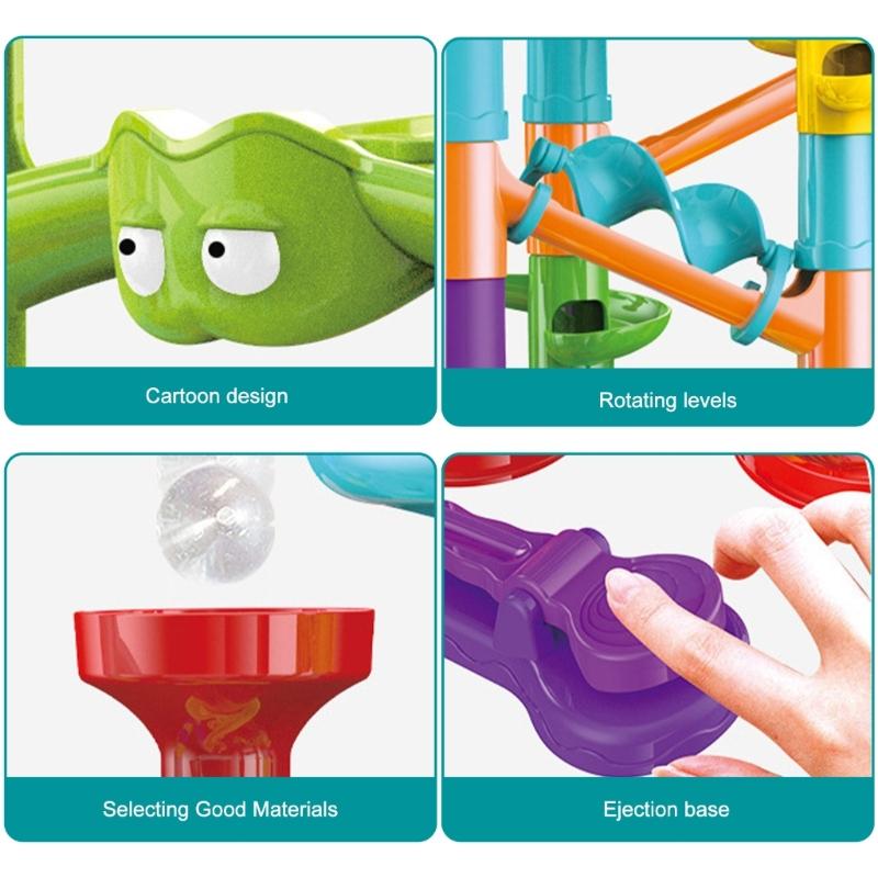 Creative Maze Race Track Toy Building Set Marble Track Puzzle Block Boy Girl Favor Children STEM Education Toy