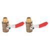 2Pcs Ball Valve 1 4 2 Points Multilayer Silicone Corrosion Resistance Durable Air Compressor Accessories