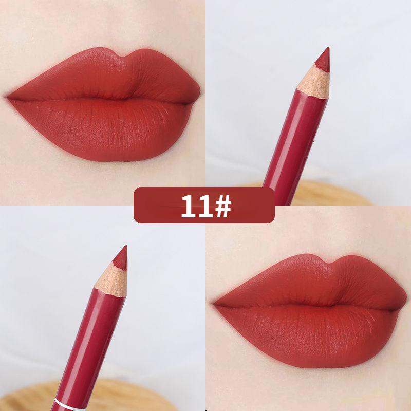 15 цветов губная помада, карандаш для губ, косметическая долговечная водостойкая женская Красота, макияж, матовый макияж