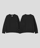 BLACK MOMENT Nature Lambswool Crew Knit [Black]