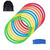 Hopscotch Ring Ladder Training Practice Ring Flat Hoop Eurhythmics Hopscotch Ring 38cm with Storage Bag