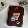 Cartoon Bear Tablet Sleeve Bag Shockproof Tablet Sleeve Case Cute Laptop Storage Bag