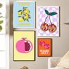 Simplicity Vintage Color Cartoon Print Canvas Posters Wall Art Poster Home Decor Canvas Print Painting Kitchen Bedroom Decor
