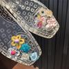 Набор - Цветок из бусин Жемчужный бант Блестящие подвески DIY Съемные Модные Хрустальные Украшения для обуви Аксессуары для обуви 1 Полный комплект
