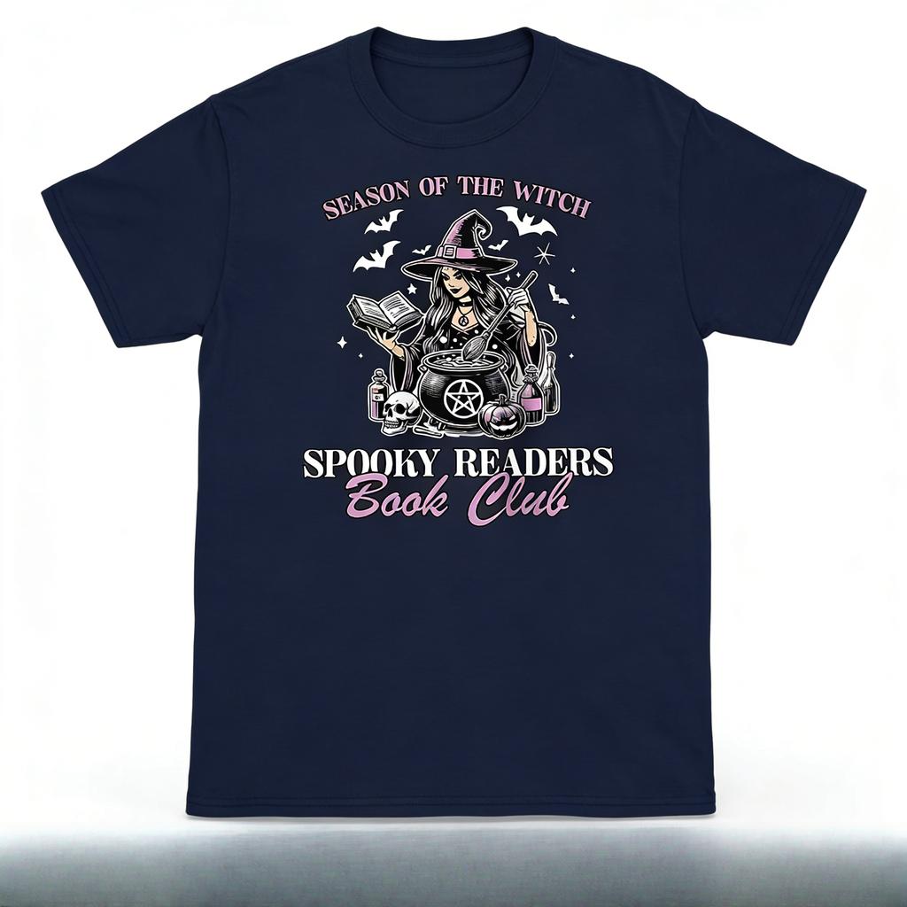 Witchy Book Club Printed Mens TShirt 100 Cotton Oversized Mysterious Unique Graphic Tees for Women Tops Tees Reading