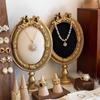 Винтажная бархатная подставка для демонстрации ювелирных изделий Портативная фоторамка Держатель для сережек Стойка для хранения сережек и браслетов Домашний декор Подарок