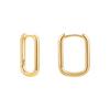 12/14/16mm Fashion Smooth Gold Color Love Heart Hoop Earrings Simple Cute Heart Circle Piercing Earring Buckle Statement Jewelry