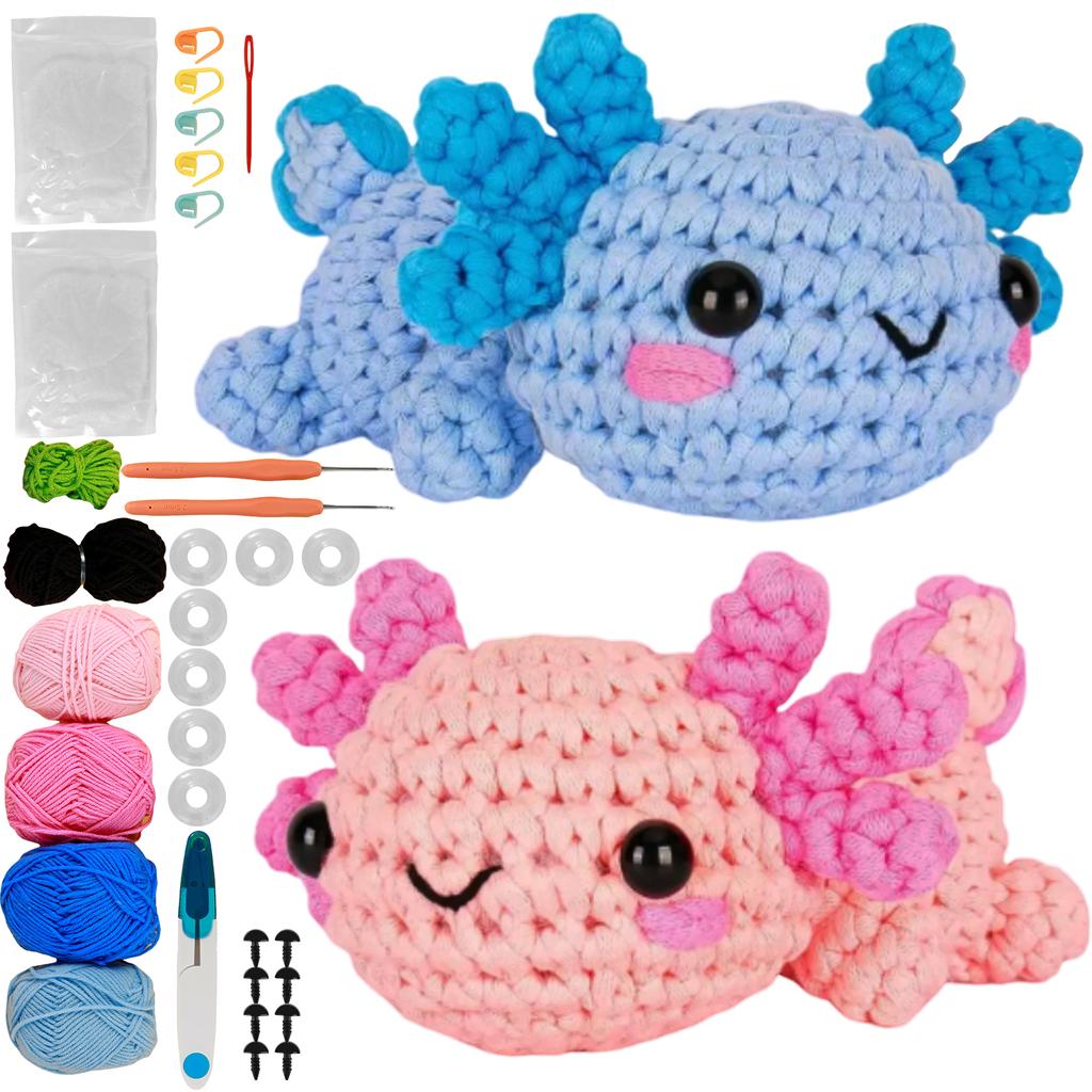 Шерстяная пряжа Милый животный набор для вязания крючком Рождественский подарок Веселое DIY рукоделие Набор для вязания крючком для начинающих Набор для вязания крючком Любителям рукоделия Инструменты для вязания