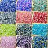 50Pcs 8mm Crystal Glass Beads Rondelle Shape Crystal Beads Assorted Colorful Loose Beads for DIY Craft Bracelets, Necklace Jewelry Making
