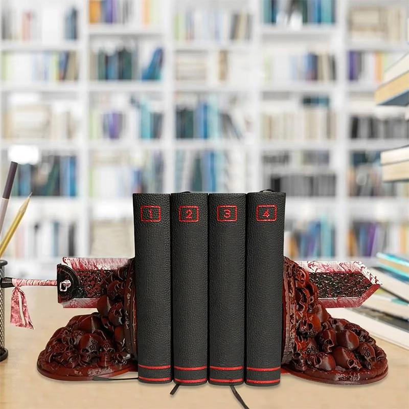 Книжные подставки Берсерк Подставки для книг Украшение Нож для убийства драконов Ограничитель для книг Смола Нескользящие Подходят для письменного стола Домашний декор Подарки
