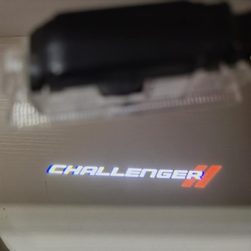 2008-2019 Challenger Ghost Shadow Light Challenger Door Light 2pcs Challenger Courtesy Light LED Door Puddle Lamp Foot Lamp