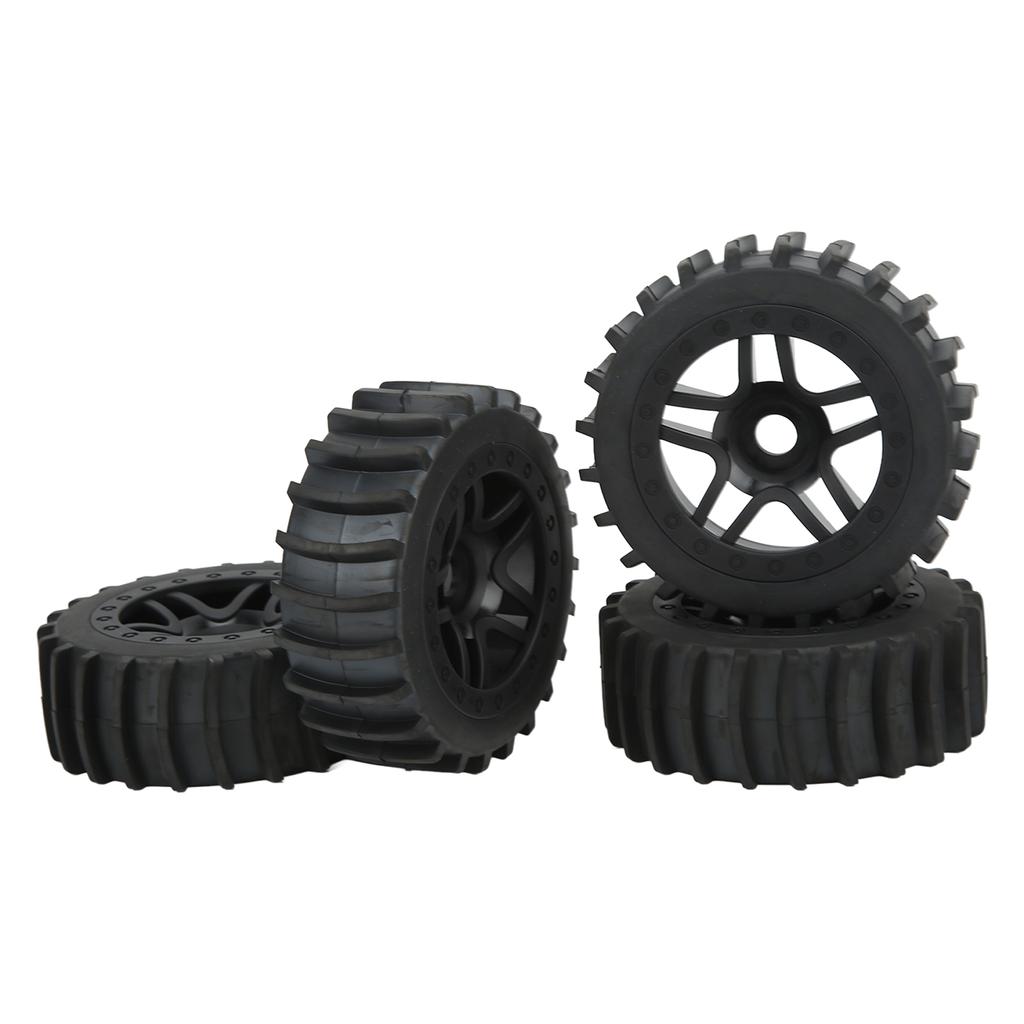 4pcs RC Rubber Tire Universal Upgrade Parts Off Road Truck Hub Wheel for ARRMA 1 7 1 8 1 10 RC Car