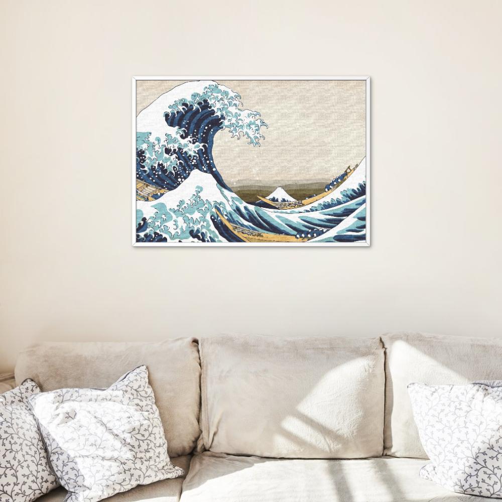 Malowanie Po Numerach Obrazy Do Malowania Wielka Fala W Kanagawie 50X40 Cm