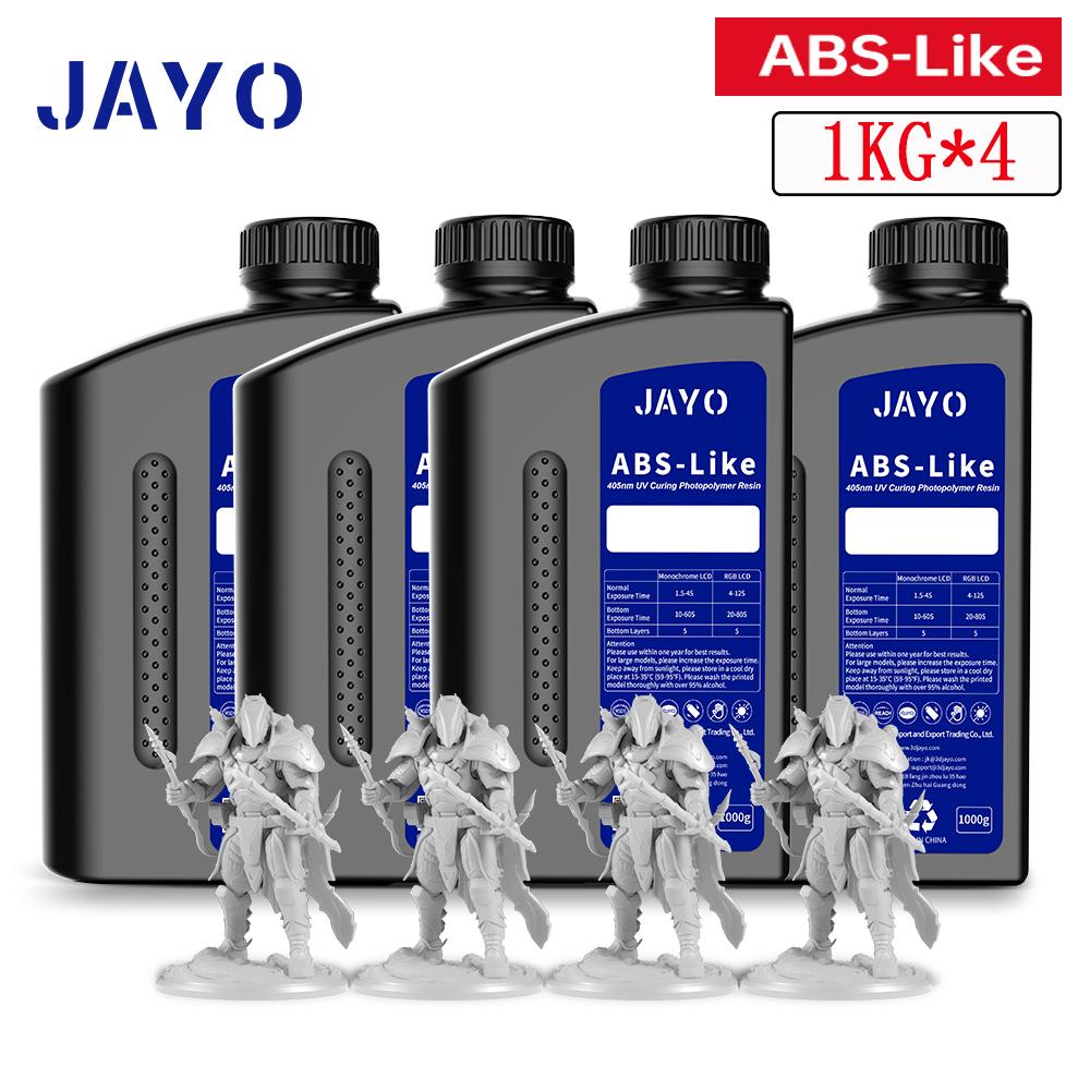 JAYO Water Washable Standard/ ABS Like Resin/ST PLUS 3D Printer Resin 405nm UV Standard Rapid Photopolymer Resin For LCD/DLP/SLA