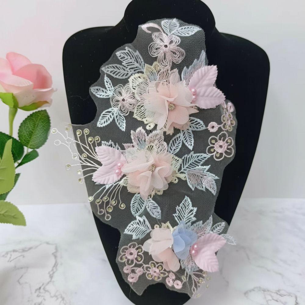 Sequin Embroidery Sequin Applique Patch Lace Fabric Lace Fabric Patch Embroidery Lace Patch